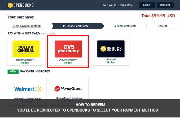pay via openbucks payment method