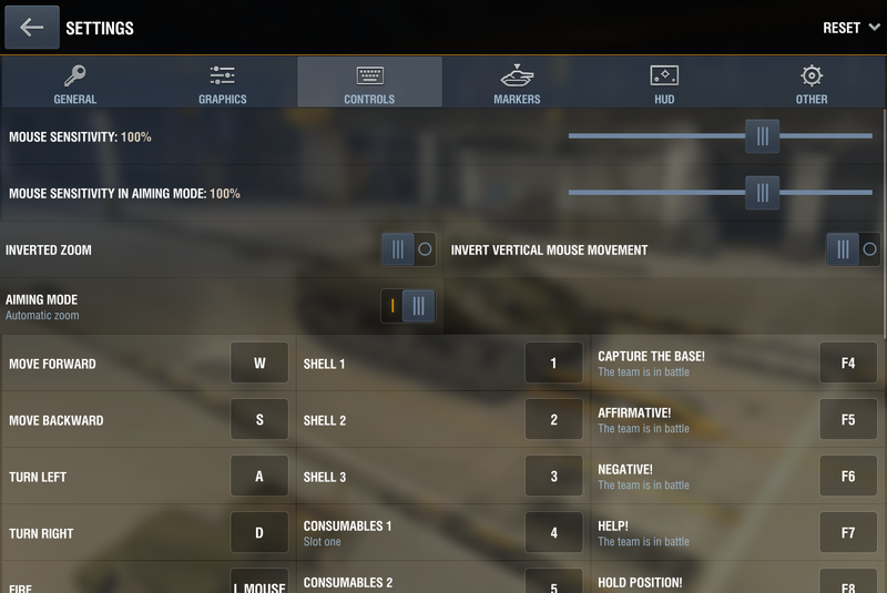 How to change your game settings World of Tanks Blitz