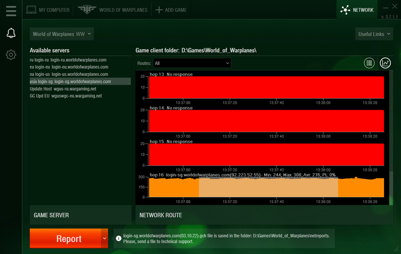 How to create a WGCheck report | World of Warplanes