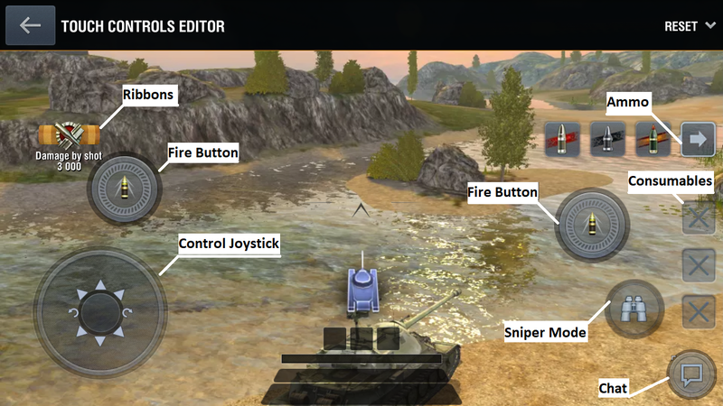 world of tank blitz on pc game controls