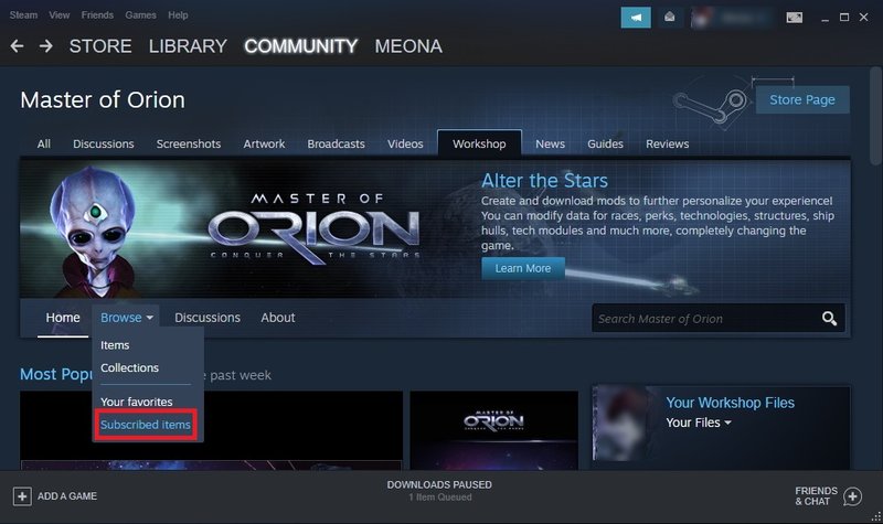 how to unsubscribe all steam workshop mods