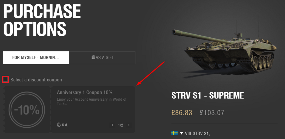 How to get world of tanks coupons