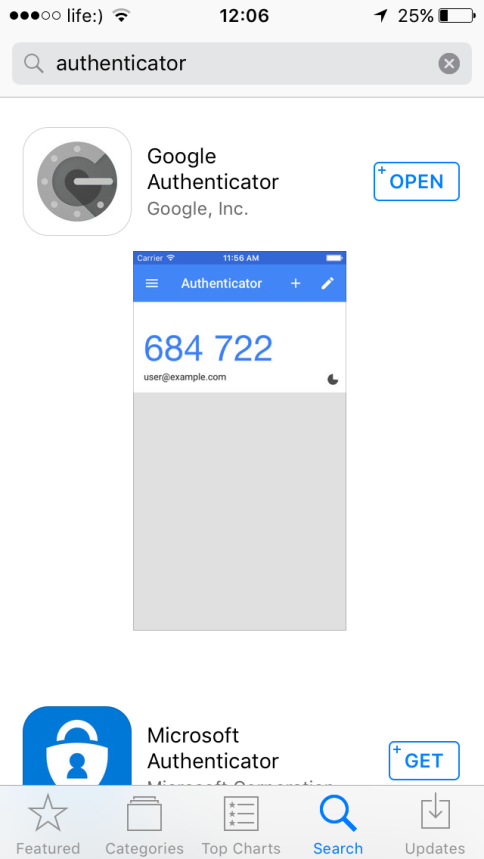 google authenticator windows