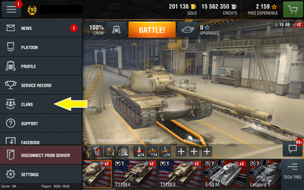 world of tanks blitz clans